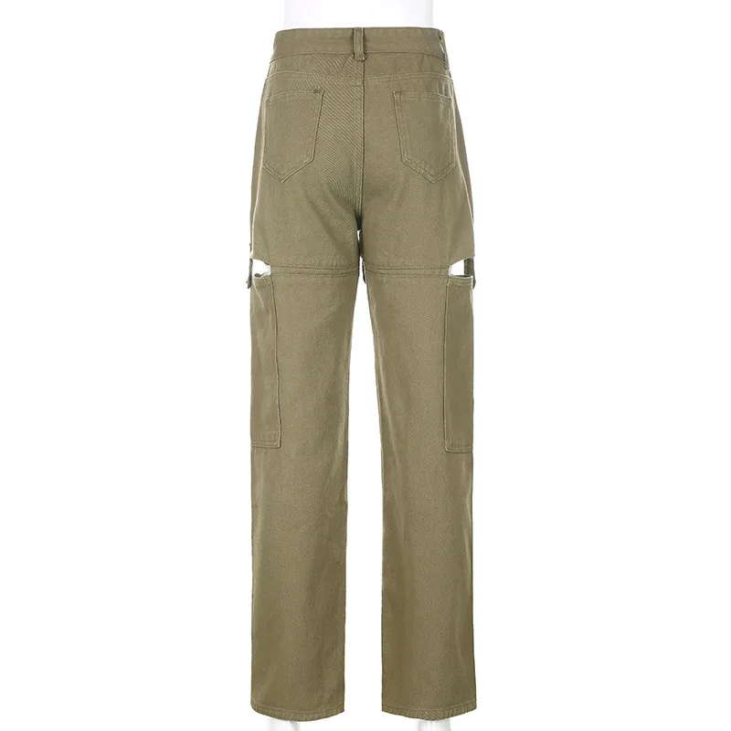 

Vintage Denim Pants Women High Waist Washed Jeans Pocket Spring Summer Casual Trousers 2021 Baggy Work Jean Plus Size Women