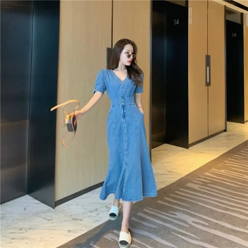 Элегантная женская модель 2020 шикарное новое летнее платье с V образным вырезом и