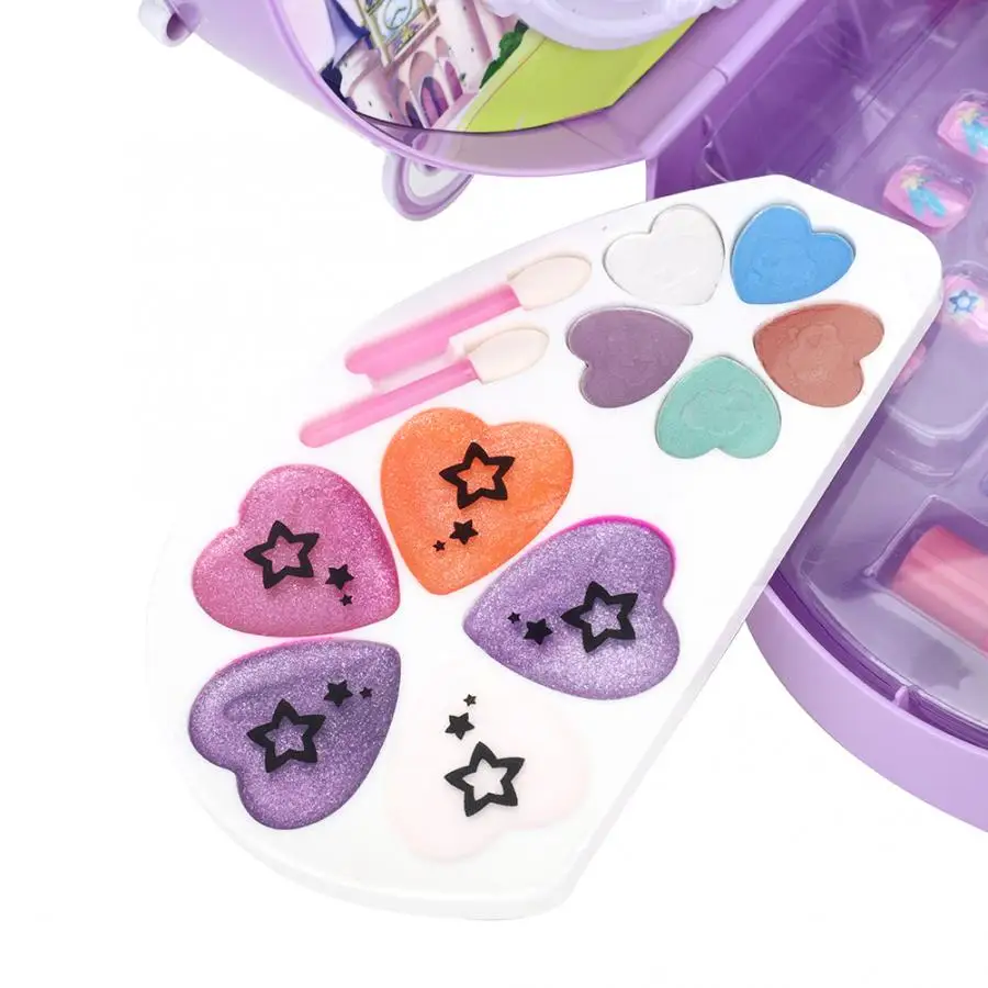 Портативный чехол с натуральной пыльцей для косметики детей набор из палетки