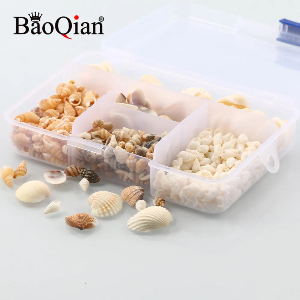 

1 Box Of Loose Natural Shell Crafts Set Handmade Fashion Home Decoration Accessories Diy Charm Fish Tank Bonsai Decoration Conch