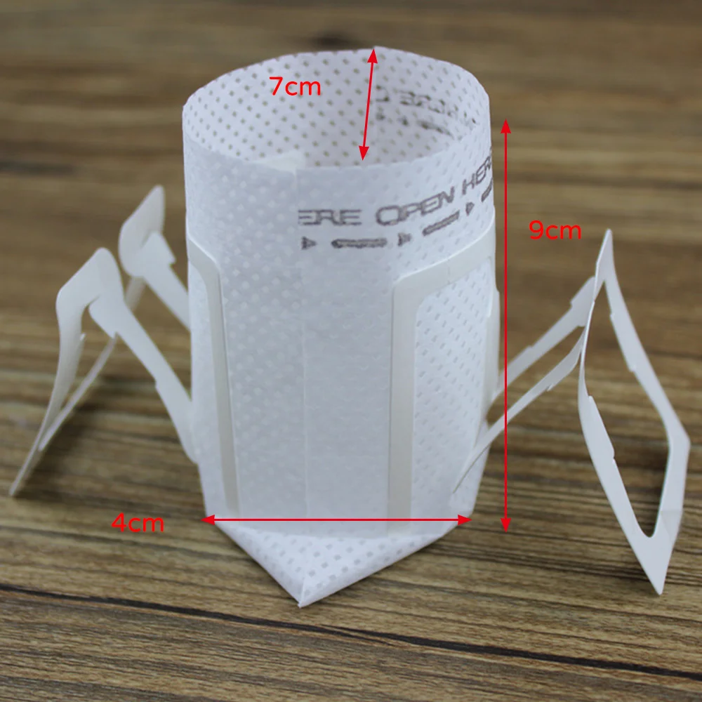 

50pcs Portable Hanging Ear Drip Coffee Filter Paper Bag Perfect for Travel Home