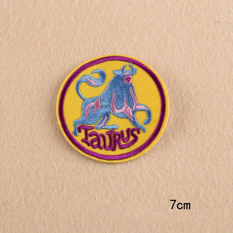 Прототип 12 созвездий мультфильм вышивка нашивки легкость для куртки спины жилет