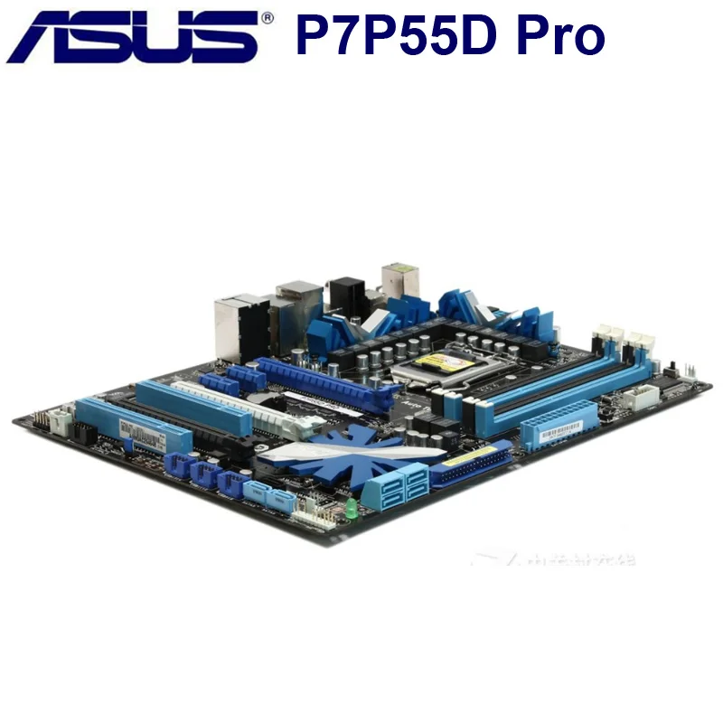 LGA 1156 AUSU P7P55D PRO оригинальная настольная материнская плата DDR3 16GB SATA II USB2.0 Intel P55 P7P55D PRO ASUS б/у материнская плата ATX