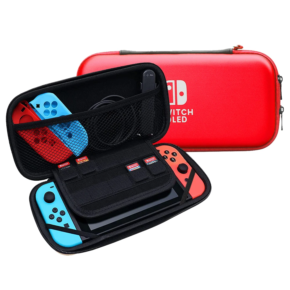 

Carrying Case for Nintendo Switch OLED/Switch Accessories Storage Bag Portable EVA Protective Case with Hand Strap