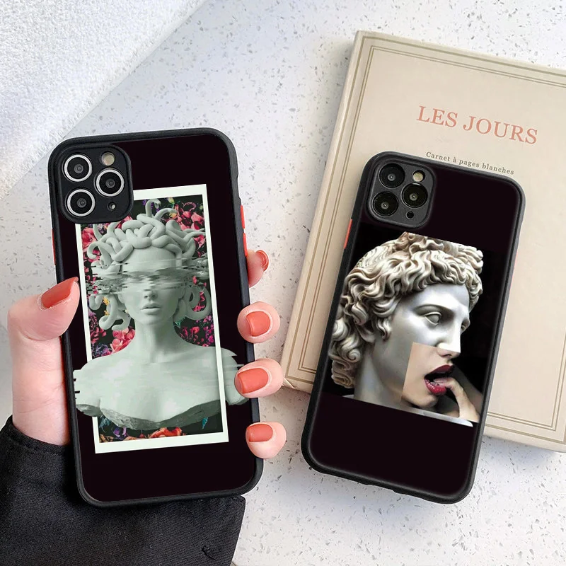 

Matte Hard PC Fashion Graffiti Phone Case For iPhone 11 12 Pro Max Shockproof Art Pattern Cover For iPhone X XR Xs Max 7 8 Plus