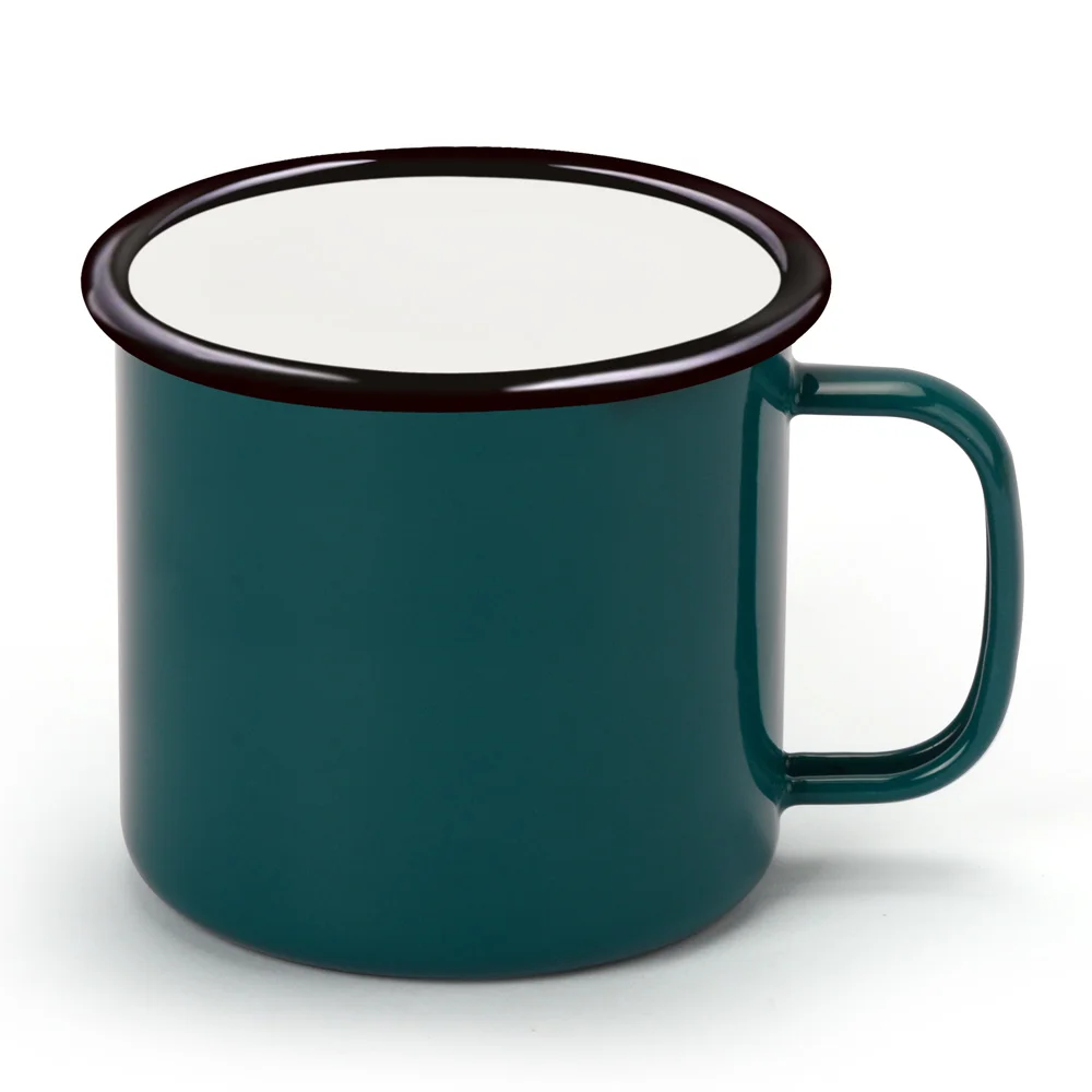 380 мл Творческий Винтаж чашки покрытые эмалью посуда Кофе Чай чашка кружка для