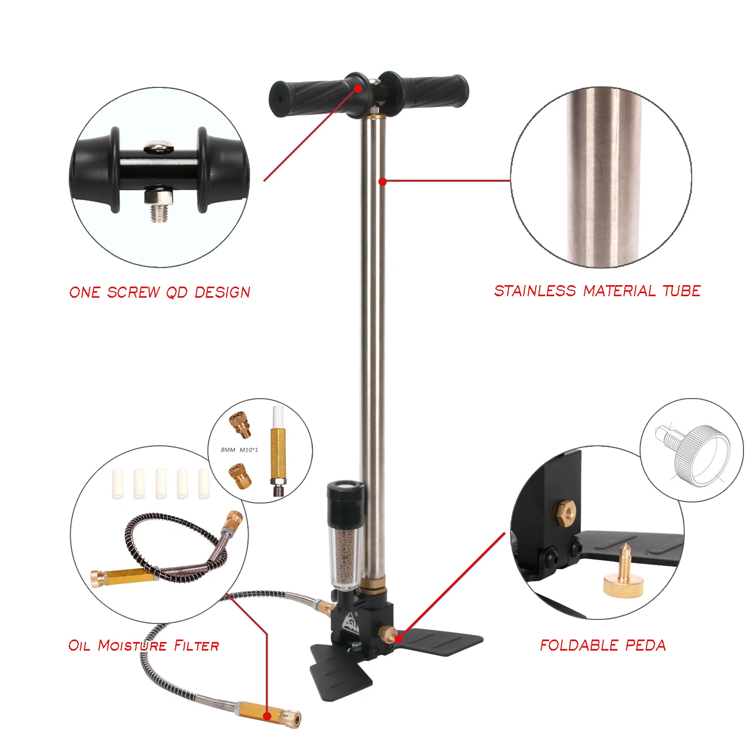 Ручной насос AGH-G3L PCP Dry-Pac Kit 4500 фунт/кв. Дюйм/30 мпа фильтр влажности масла для