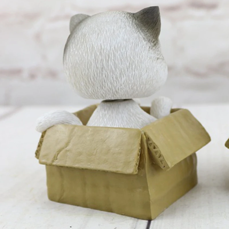 Lucky Cat изделия из смолы для украшения дома милый котенок киска Кэт аксессуары
