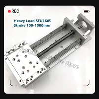 heavy load sfu1605 linear stage stroke 100 200mm sliding table xyz axis motion actuator cnc milling diy hgh15 platform cnc