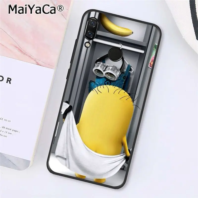 MaiYaCa милый Миньон банан желтый человек чехол для телефона Xiaomi Redmi4X 6A S2 Go Redmi 5 5Plus Note4 Note5 7 Note6Pro