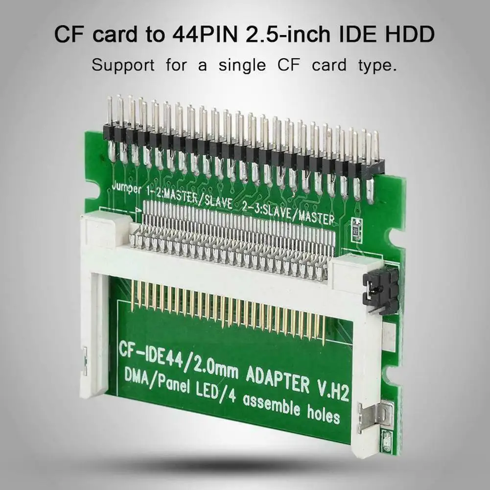 

Cf Compact Flash Memory Card To Laptop 2.5" 44 Pin Drive Card Adapter Ide Hdd Electronics Board Hard Male Conversion Disk C3s2