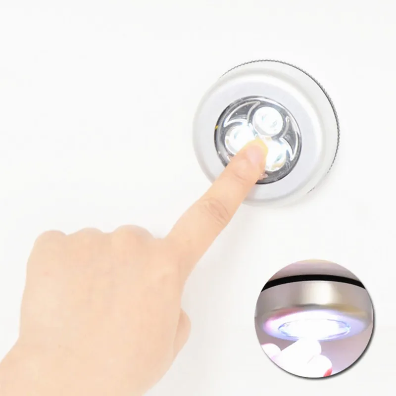 3 светодиодный Беспроводной шкаф шкафа лестницы лампа сенсорный выключатель