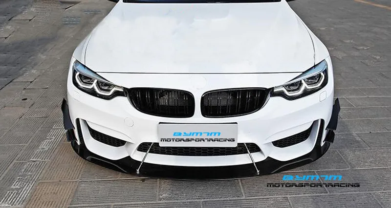 MA 0D Стиль углеродного волокна передний бампер ветер нож для BMW M3 M4 F80