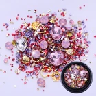 83XC маленькие блестящие разбитые бриллианты смешанные супер блестящие хрустальные пески очарование для уф смолы эпоксидная форма Декоративные наполнения художественные изделия
