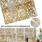 Самоклеящиеся клеящиеся ПВХ оконные зажимы для стеклянных дверей, съемные радужные пленки для окон, декоративные наклейки для конфиденциальности