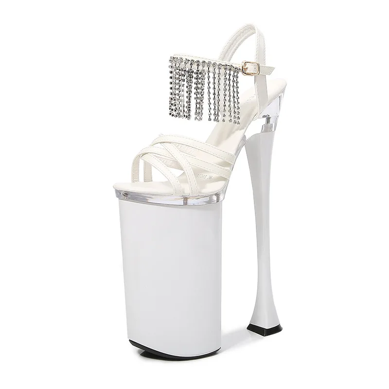 

nightclub super high heels 26cm model sandals female show steel pipe dance shoes