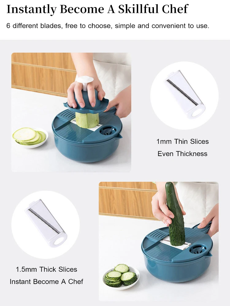 Kitchen Tools Vegetable cutter 12-piece set household potato radish grater kitchen slicer Radish Rotating Shredder Grater | Дом и сад