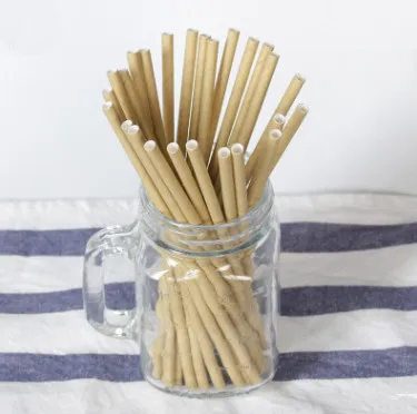 25 шт. натуральные оригинальные бумажные соломинки для питья детей вечерние