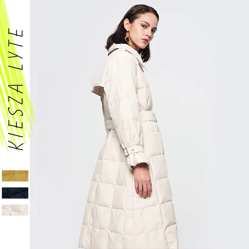 Зимняя женская куртка на 90% белом утином пуху однобортное свободное теплое