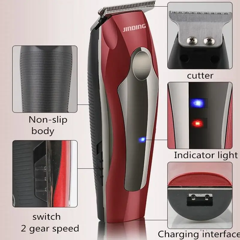 Professional Hair Trimmer Rechargeable Beard Clipper Men's Cordless Haircut Electric Cutting Shaving Machine | Бытовая техника