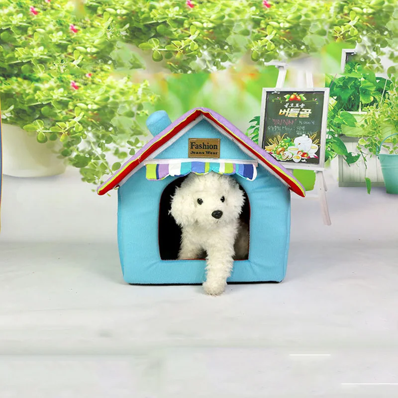 Дом для собак переносная домашняя кровать домашних животных мягкая теплая