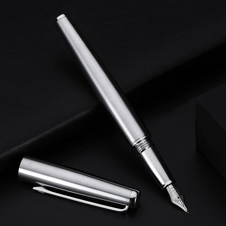 Перьевая ручка из нержавеющей стали EF F с изогнутым пером каллиграфические ручки