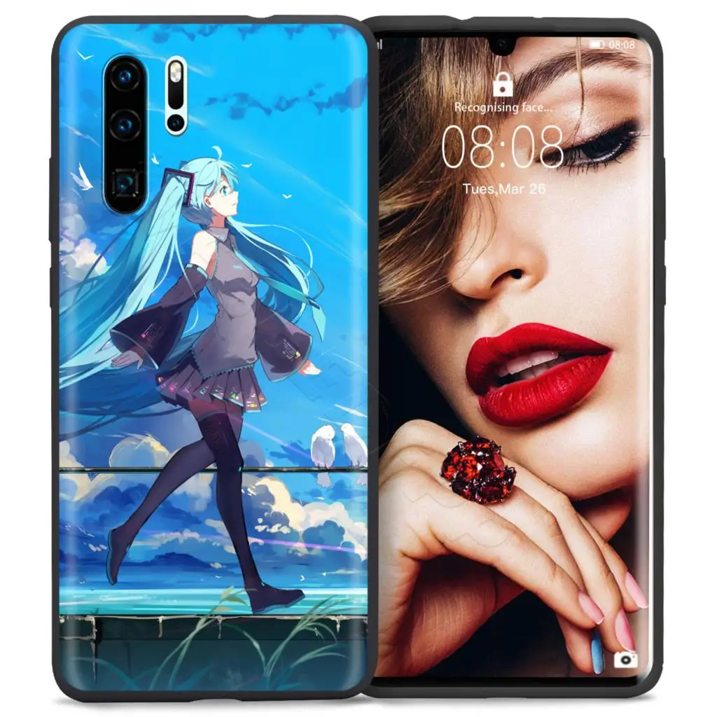 1 Webbedepp аниме девушка Хацунэ Мику чехол для Huawei P8 P9 P10 P20 P30 Lite Pro P Smart Z Mini - Цвет: 1