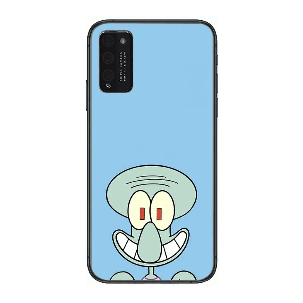 

BoB funny sponge baby Clear Phone Case For Huawei Honor 10 20 30 9 X Pro Lite V 5G RU Black Etui Coque Hoesjes Comic Fashion