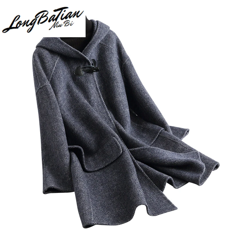 Повседневное женское 2020 шерстяное пальто длинная осенне зимняя женская куртка