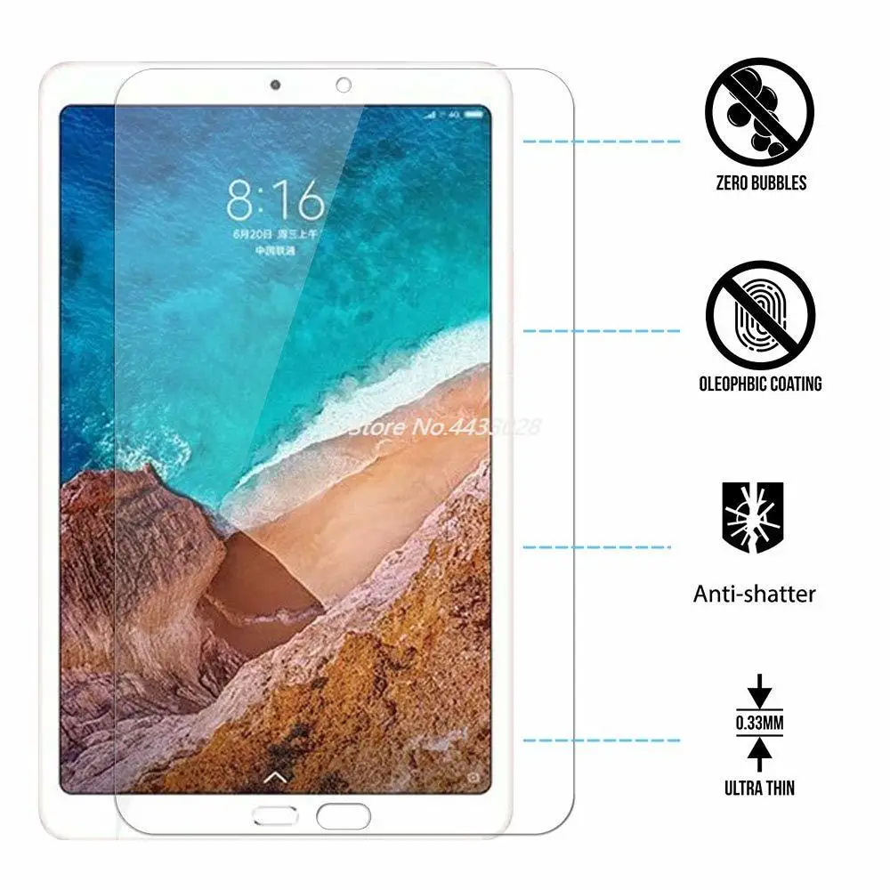 2.5D 9H закаленное стекло для Xiaomi Mi Pad Mipad 4 8 0 дюймов Plus 10 1 2018 Защитная пленка экрана