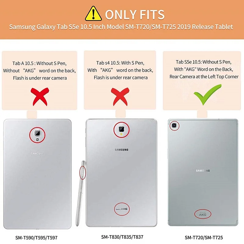 Funda For Samsung Galaxy Tab S5e 10.5 T720 T7252019 Cover 360 Rotating Folio Flip Stand Pu Leather Case | Компьютеры и офис