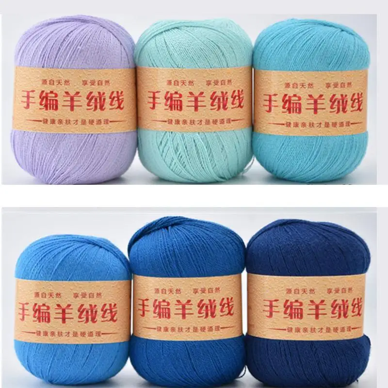 50 г очень мягкая кашемировая пряжа гладкая натуральная шерстяная для ручного