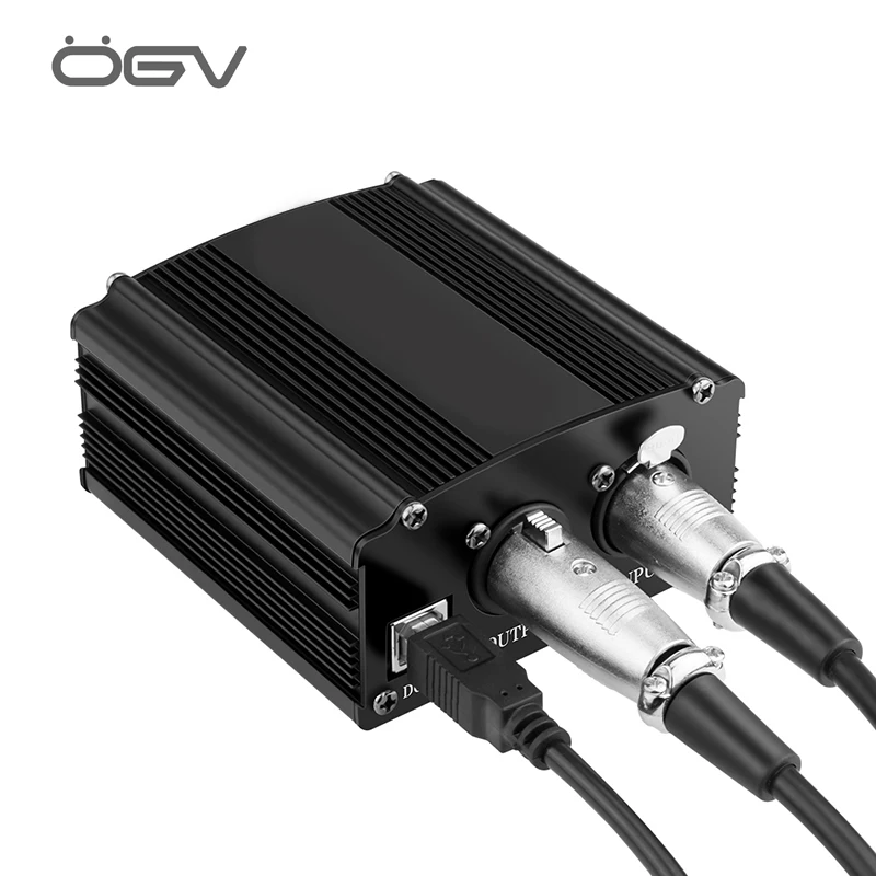 Новый 48В Usb фантомный источник питания Usb2.0 кабель с двумя разъемами микрофонный