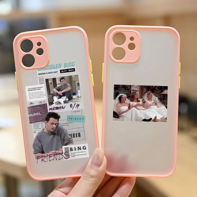 

American friends tv show Phone Case matte transparent For iphone 7 8 11 12 13 plus mini x xs xr pro max cover