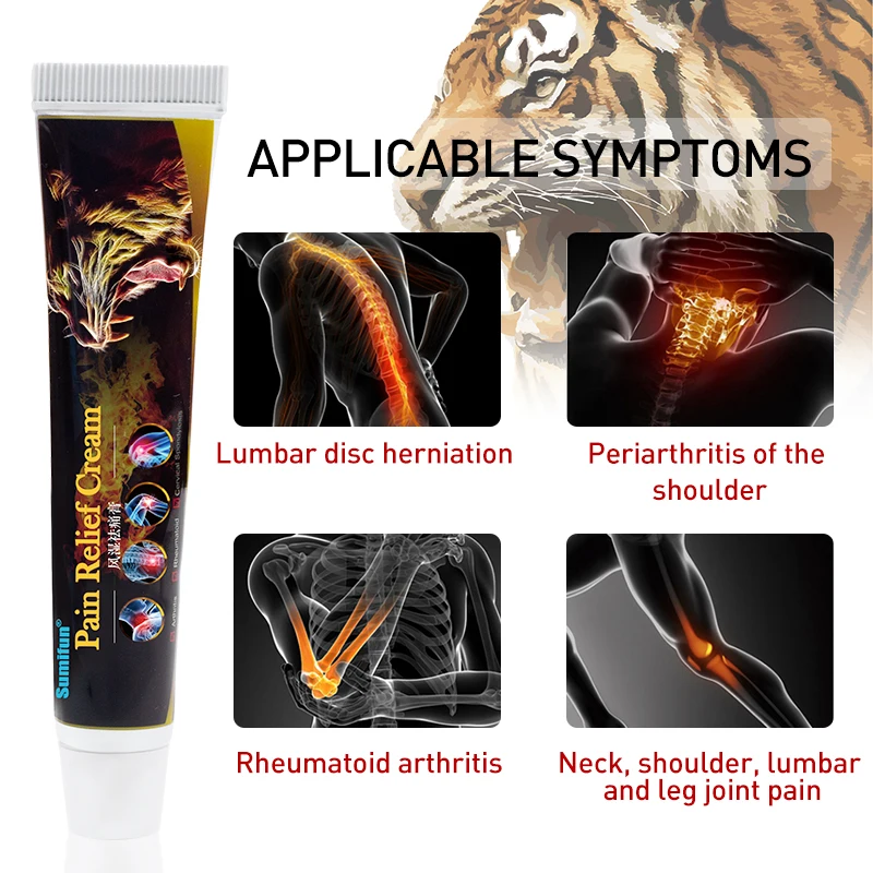 2pcs Sumifun 2Types Tiger Balm Pain Relief Ointment For Rheumatoid Neck Shoulder Muscle Neuralgia Acid Joint Arthritis Cream | Красота и