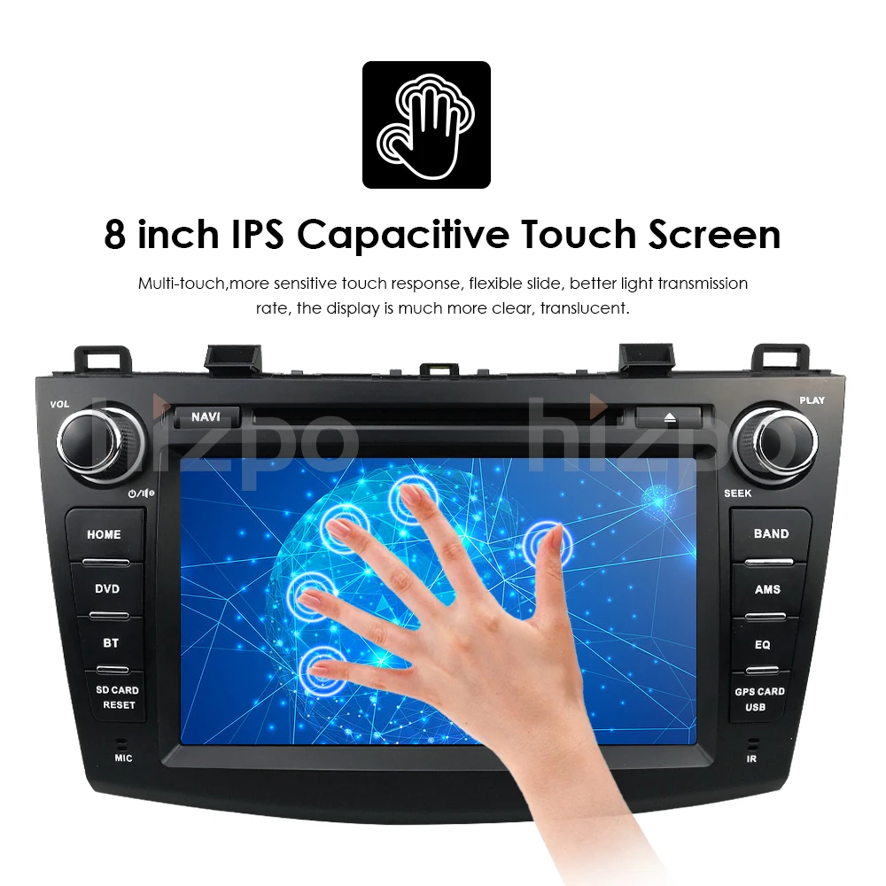 4G WIFI 2GB RAM Android9.0 Quad Core Car DVD Player GPS Navi Stereo Radio for MAZDA3 MAZDA 3 2010 2011 2012 2013 TPMS DAB DVR BT