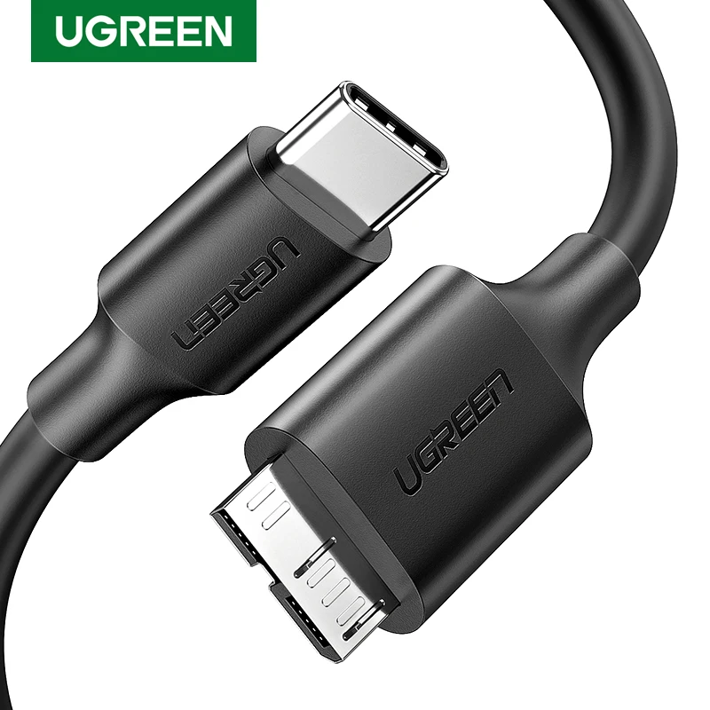 

Ugreen USB C to Micro B 3.0 Cable 5Gbps 3A Fast Data Sync Cord For Macbook Hard Drive Disk HDD SSD Case USB Type C Micro B Cable