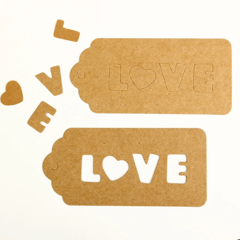 100 шт Чистая крафт-бумага теги несколько шаблонов креативные бутылки платье Love