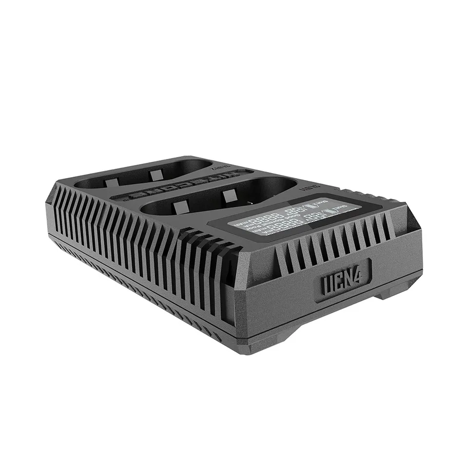Зарядное устройство Nitecore UCN4 Pro с двумя слотами USB QC LP-E4 LP-E19 для Canon DSLR EOS 1D 1DX 1DS Mark II III