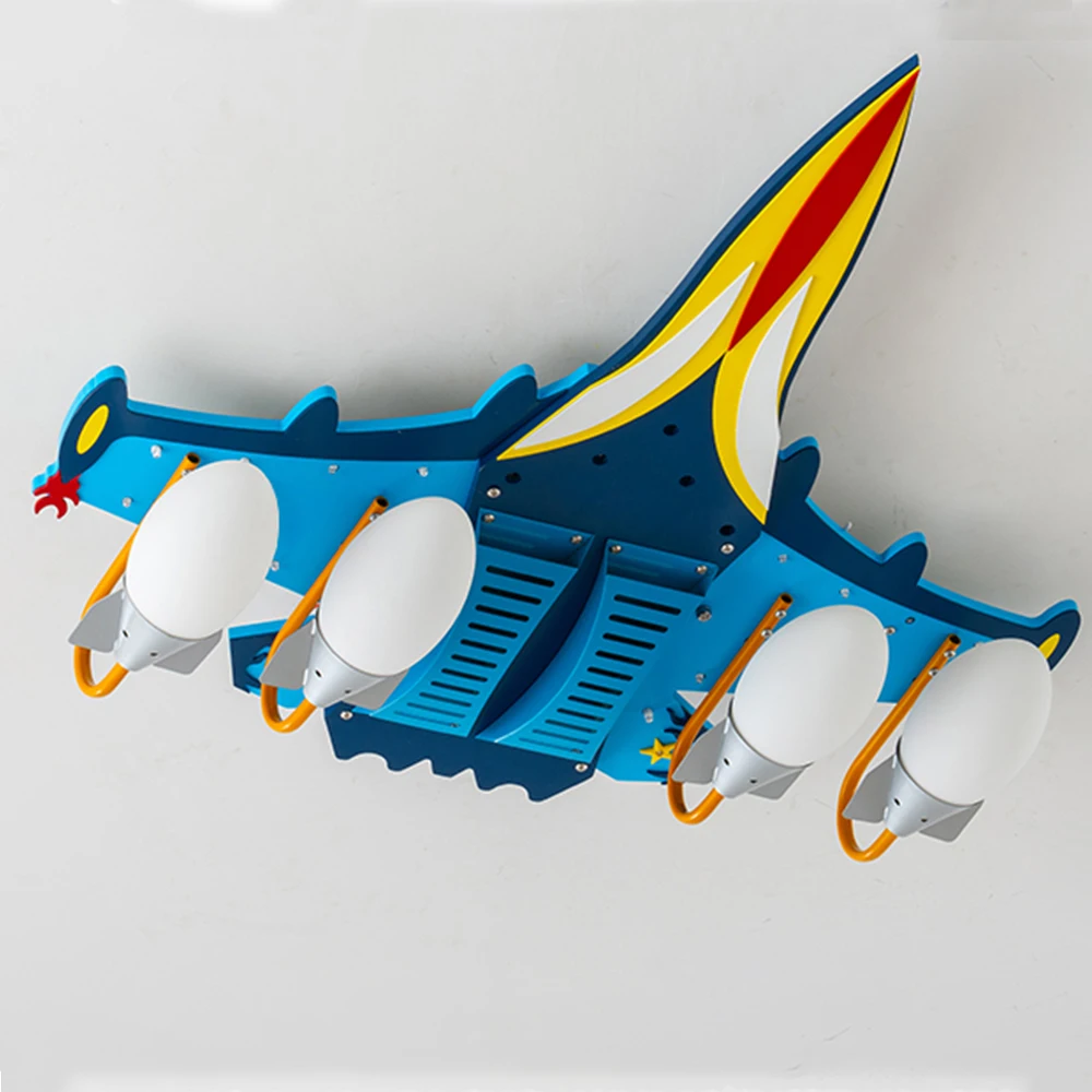 Музыкальная потолочная лампа Мультяшные авиационные светильники с