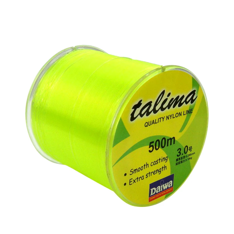 YLEO 500 м нейлоновая рыболовная леска супер сильная монофиламентная качественная