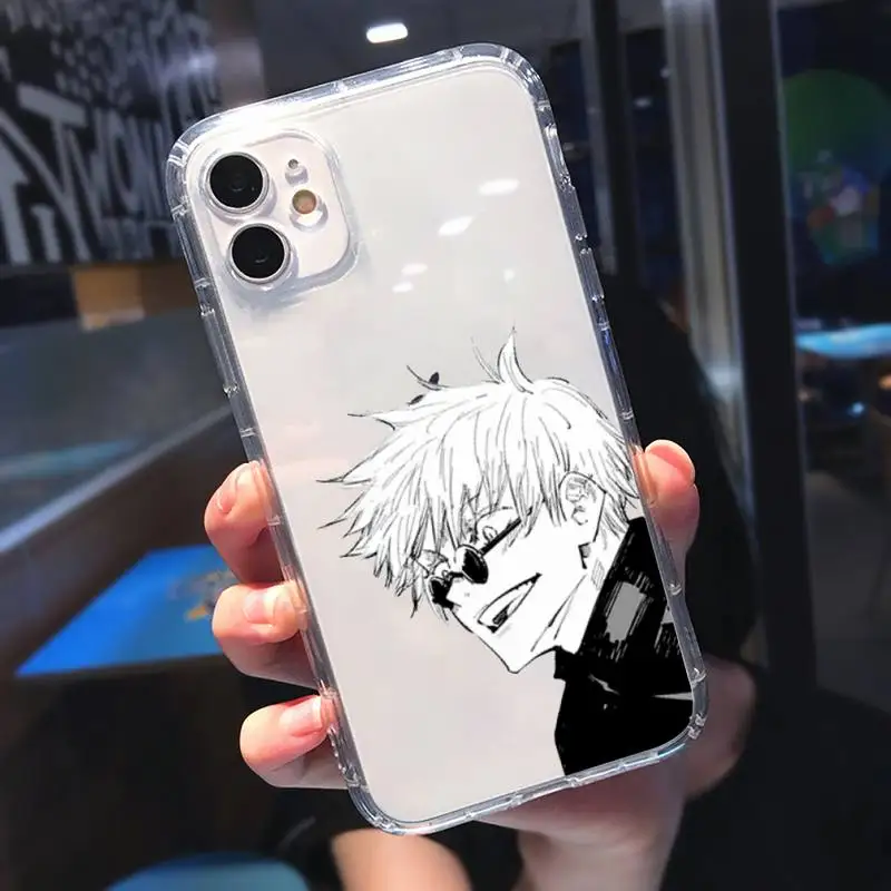 

Jujutsu Kaisen Phone Case Transparent soft For iphone 5 5s 5c se 6 6s 7 8 11 12 plus mini x xs xr pro max