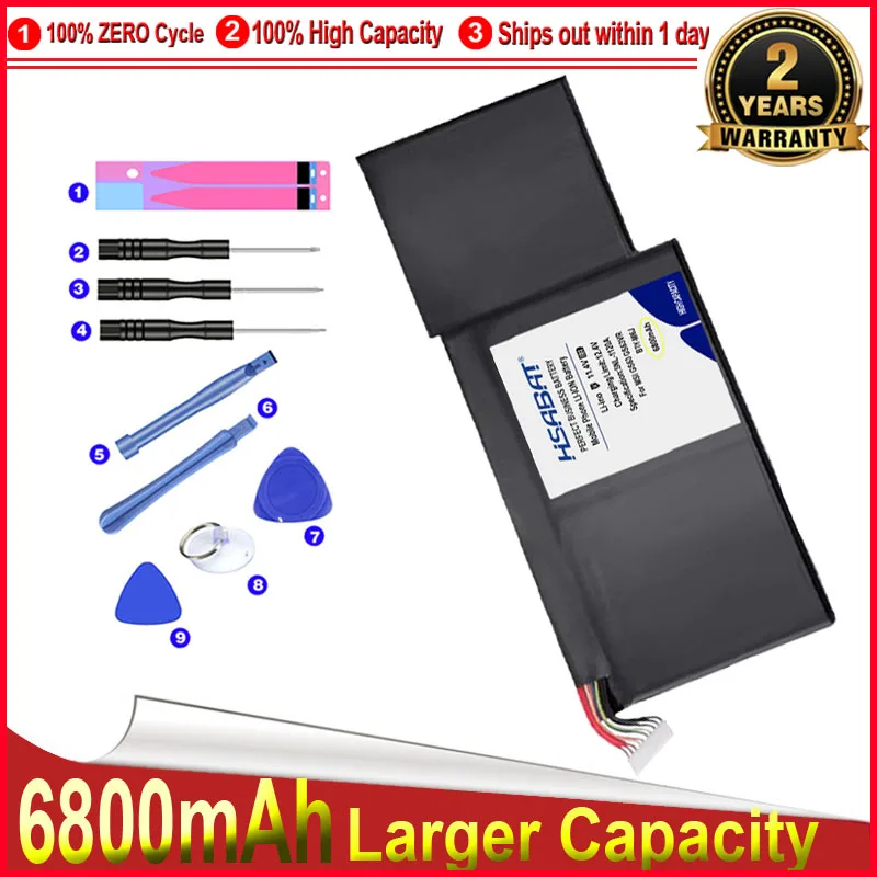 Аккумулятор HSABAT 0 цикл для планшетов MSI GS63VR GS73VR 6RF 001US BP 16K1 31 9N793J200|Аккумуляторы