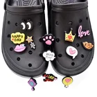 Шлепанцы с отверстиями для самостоятельной сборки обуви, украшение для дизайнерской обуви, украшение для садовой обуви с рисунком крокодиловой тематики, подарок для детей