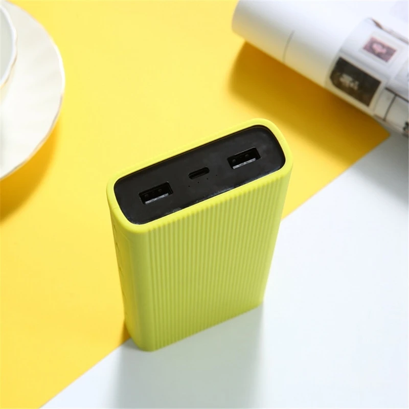 Power Bank Case For Xiao mi Silicone Cover 20000mAh External Battery Pack for PLM07ZM/PB2050ZM/PLM18ZM |