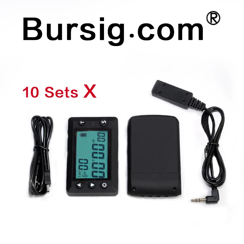 10 комплектов V4 большой экран Lap Timer ПК USB приемник для загрузки Ultrared передатчик