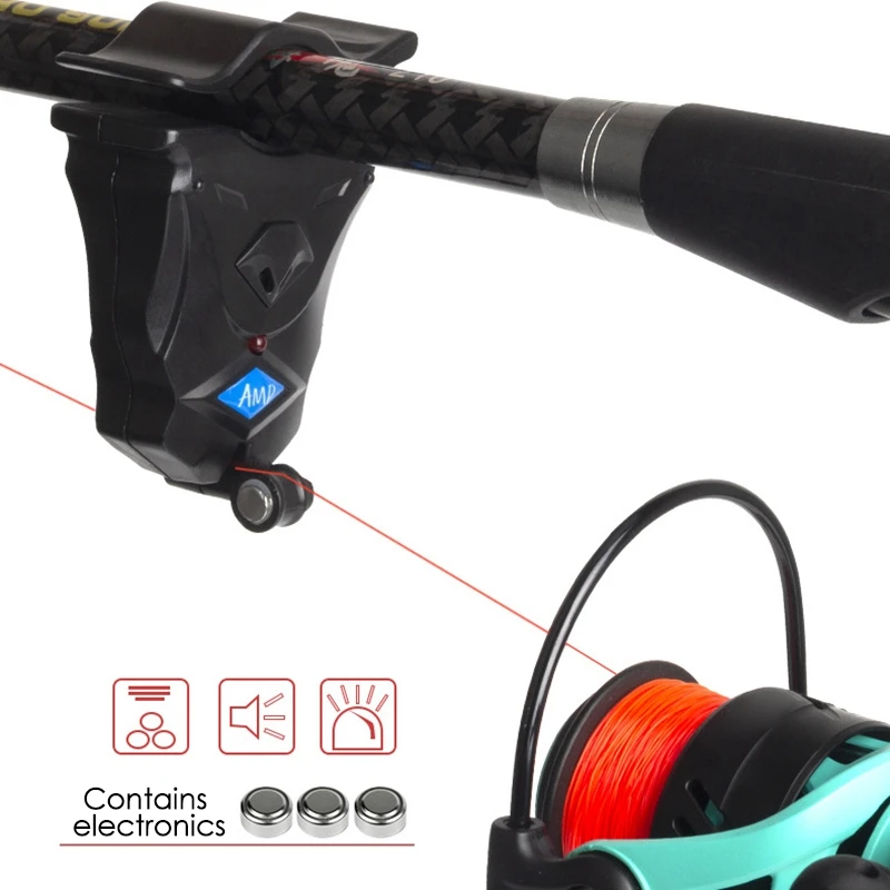 

AMP Mini Toggle Sensor Electronic Fish Bite Finder Alarm Alert Light on Fishing Rod Portable Fishing Accessories