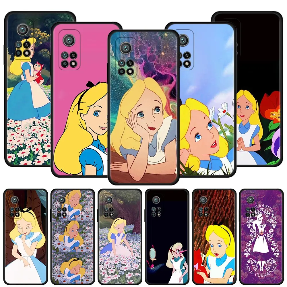 

anime Princess Alice princess Case For Xiaomi Mi 11 10T 10 Lite 10T Pro 11T 5G 9T Note 10 Lite Silicone Soft Bags Cover Funda