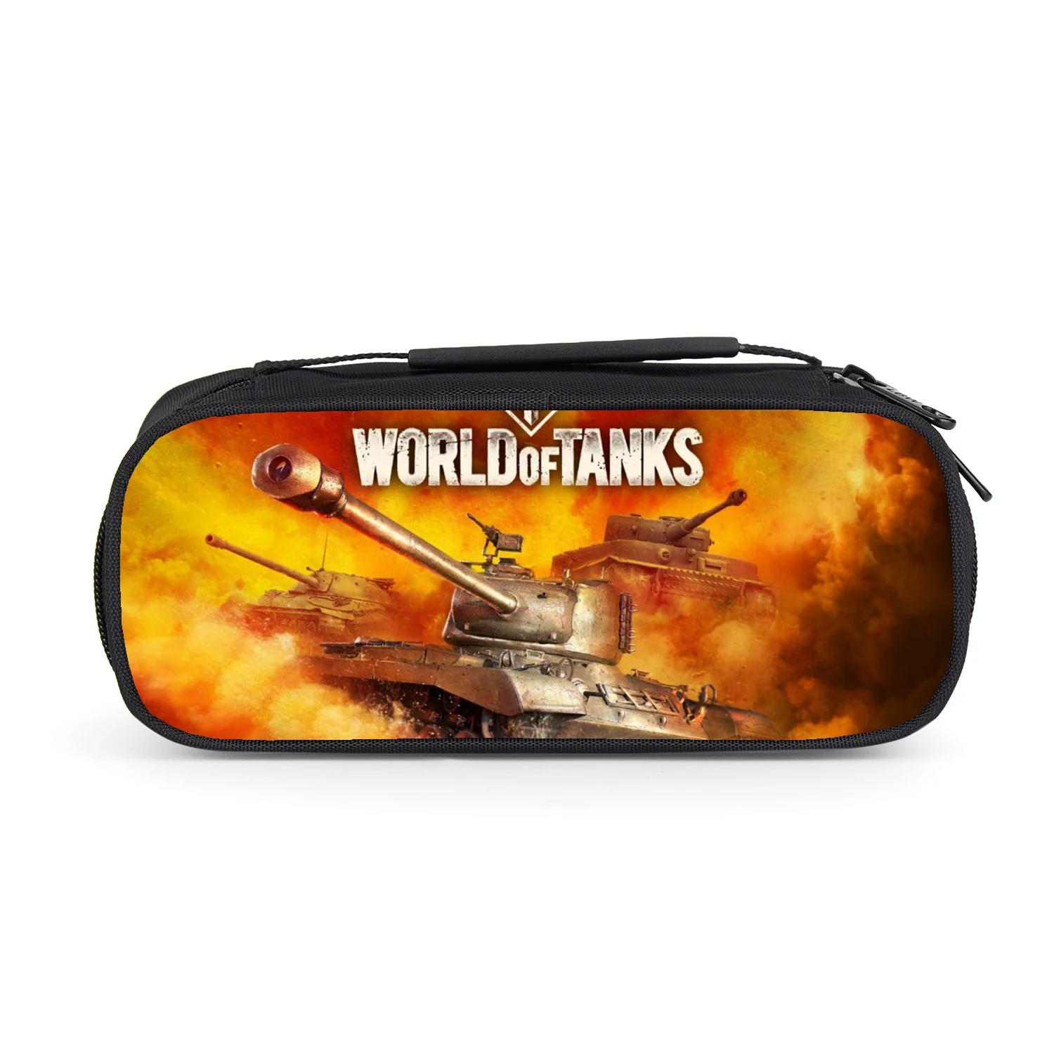 Пенал с героями мультфильма World Of Tanks для мальчиков и девочек чехол карандашей