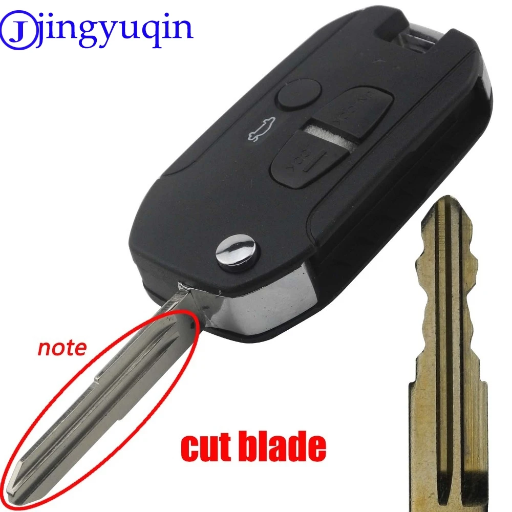 Jingyuqin 3 кнопки модифицированный чехол для ключей Mitsubishi Lancer Evo Colt Outlander Mirage Keyless|Ключ